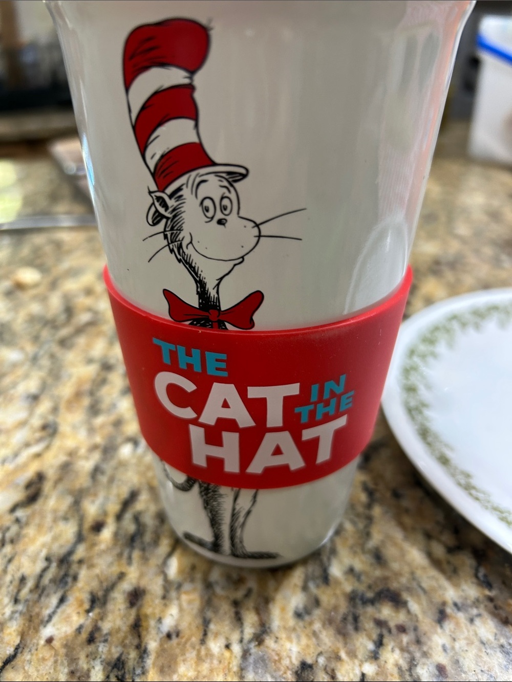 Dr. Seuss The Cat in the Hat Red and White Travel Cup